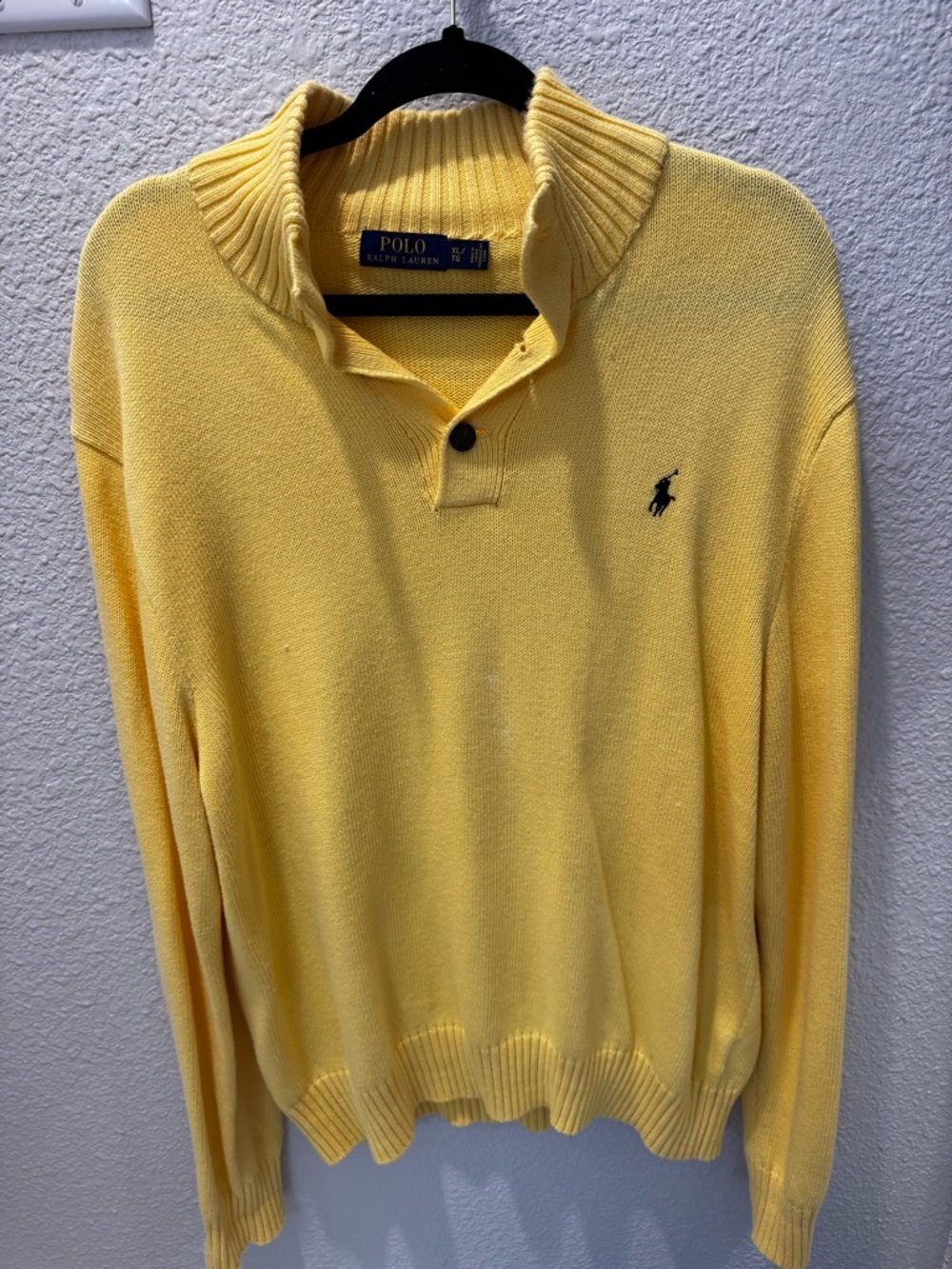 Polo by Ralph Lauren Yellow Men's Zip-Up Sweater
